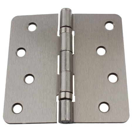 Gliderite Hardware 4 in. Satin Nickel Ball Bearing Door Hinge with 1/4 in. Corner Radius - 4014-2BB-SN, 30PK 4014-2BB-SN-30